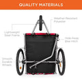 The Red Rocket Pet Bike Trailer