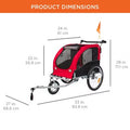 The Red Rocket Pet Bike Trailer